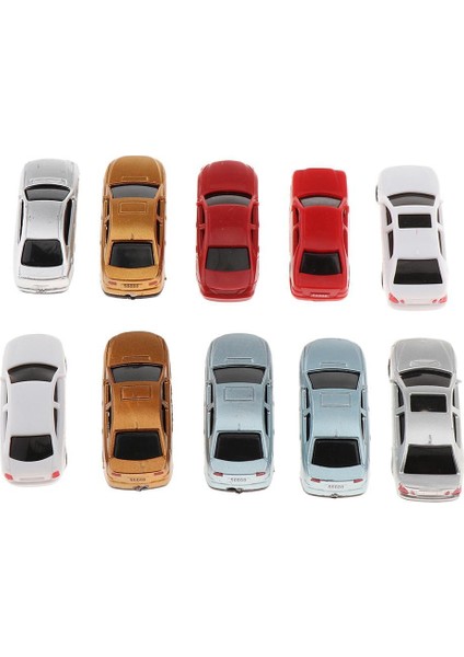 10'lu Model Araç Kiti Kum Masa Aksesuarları Otopark Manzarası Sokak Düzeni 1: 100 (Yurt Dışından) fırsatları