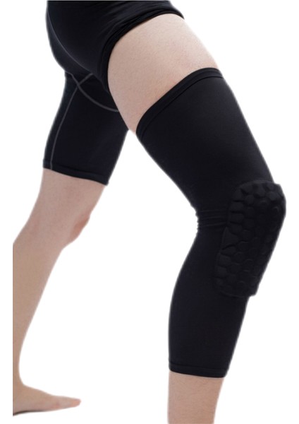 2 Adet Basketbol Diz Pedleri Koruyucu Sıkıştırma Kol Petek Köpük Brace Kneepad Fitness Dişli Voleybol Desteği (Yurt Dışından)
