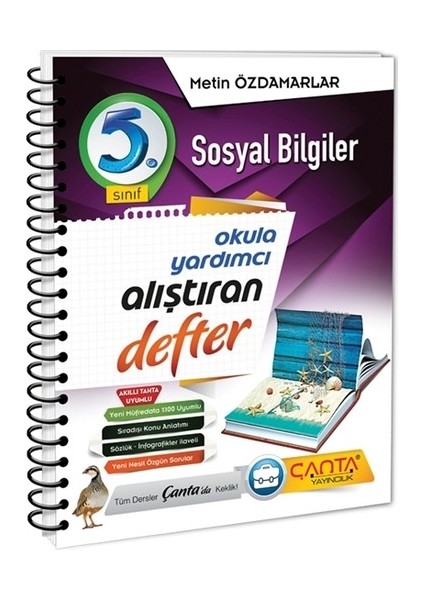 Çanta Yayınları 5. Sınıf Sosyal Bilgiler Alıştıran Defter