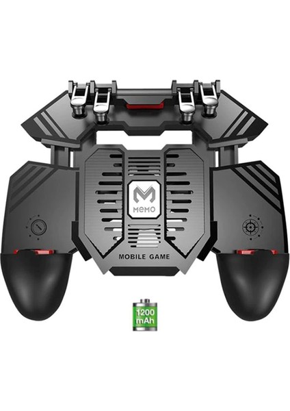 AK77 1200 Mah Fanlı Dört Tetık Mobıl Oyun Aparatı - Pubg(Or