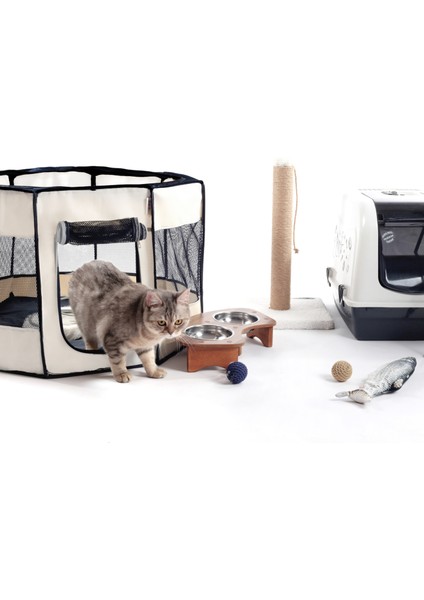 Kedi Evi Köpek Evi Doğum Çadırı Kedi Doğum Çadırı Kedi Oyun Alanı Köpek Oyun Alanı Alan Kısıtlama (lila)