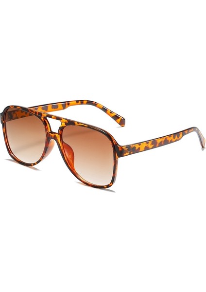Trendler Pilot Güneş Gözlüğü Kadınlar Vintage Sarı Marka Tasarımcısı Sunglass Kadın Büyük Boy Popüler Gözlük UV400 (Yurt Dışından)