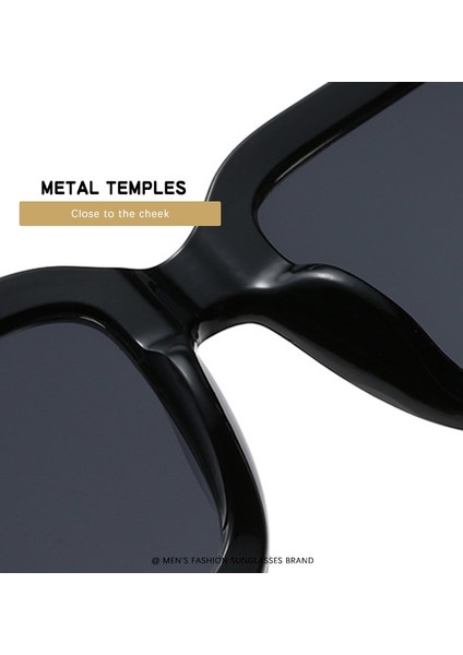 Moda Boy B Harfi Kare Lüks Trend Güneş Gözlüğü Kadın Erkek Retro Dikdörtgen Güneş Gözlüğü (Yurt Dışından) indirimleri