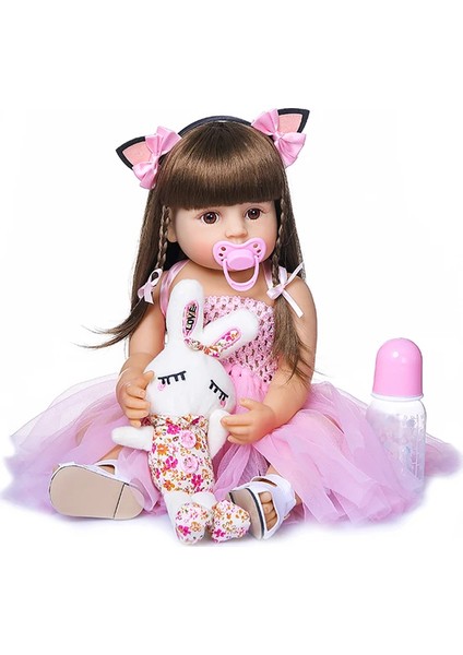 55 cm. Oyuncak Bebek - Pembe (Yurt Dışından)