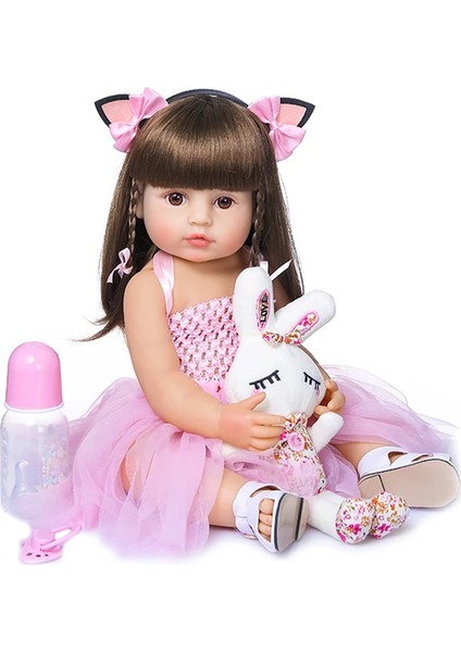 55 cm. Oyuncak Bebek - Pembe (Yurt Dışından)