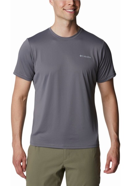 Hike Crew Erkek Gri Kısa Kollu Tişört AO1419-023