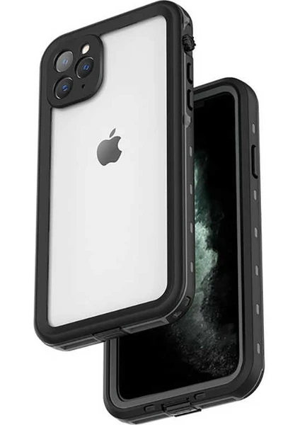 wowacs Apple iPhone 12 Pro Max Uyumlu Kılıf Su Geçirmez 360 Derece Koruma Waterproof Telefon Kılıfı Kabı