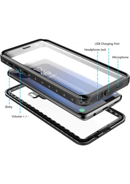 Samsung Galaxy Note 8 Uyumlu Kılıf Su Geçirmez 360 Derece Koruma Waterproof Telefon Kılıfı Kabı modelleri