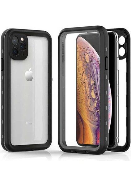 Apple iPhone 11 Pro Max Uyumlu Kılıf Su Geçirmez 360 Derece Koruma Waterproof Telefon Kılıfı Kabı