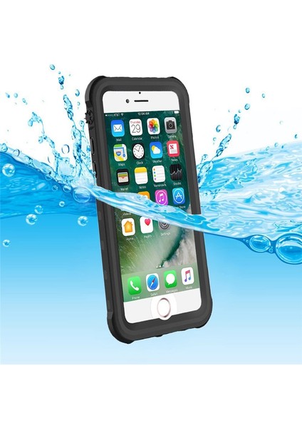 Apple iPhone 8 Plus Uyumlu Kılıf Su Geçirmez 360 Derece Koruma Waterproof Telefon Kılıfı Kabı