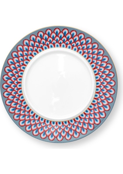 Flower Festival Mavi Yuvarlak Tereyağlık 17 cm fırsatları