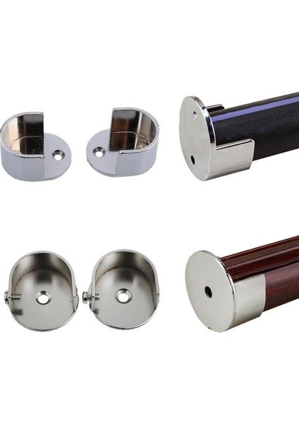 Çifti Metal Perde Kutup Duvar Tesis Braketi Perde Çubuklar Finials 25 mm (Yurt Dışından) fırsatları