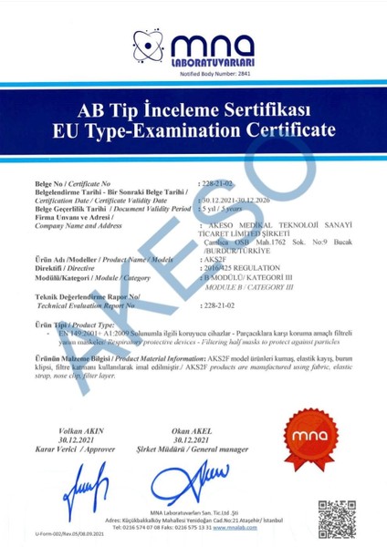 Ffp2 Premium Kore Tipi Ce-Iso Sertifikalı Tek Paketli Maske 10 Adet Turuncu