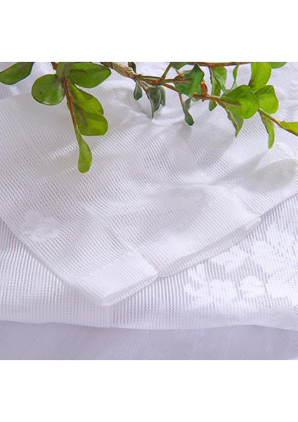 Dantel Katlı Cafe Yarım Perde Panel Kısa Valance 74X61 cm Beyaz (Yurt Dışından) indirimleri