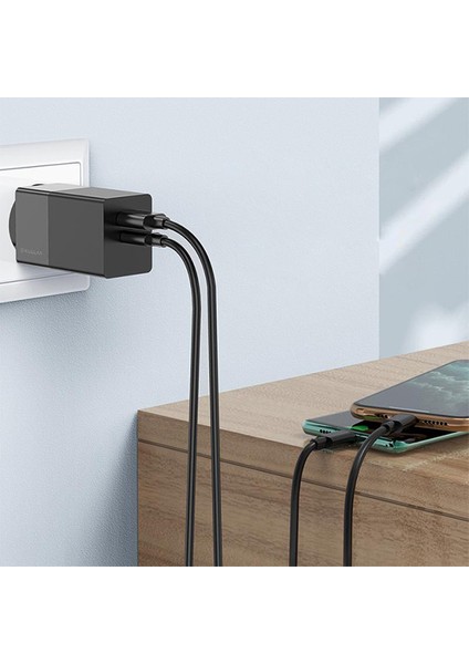 65W Gan Hızlı Şarj Aletı Qc-Pd 3.0 Hızlı MACBOOK Pro Şarj