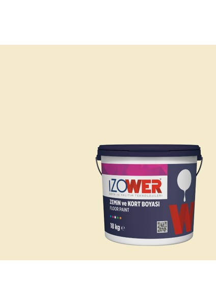 izower Zemin ve Kort Boyası – Damla 30 (18KG)