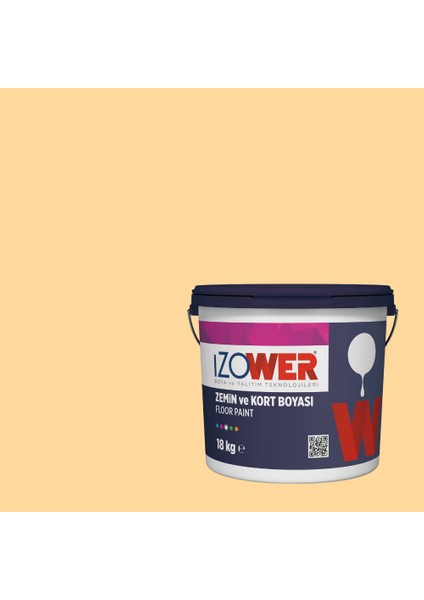 izower Zemin ve Kort Boyası – Şampanya 10 (18KG)