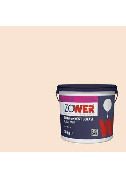 izower Zemin ve Kort Boyası – Hasır 10 (18KG)