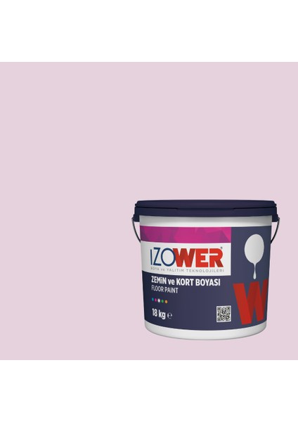 izower Zemin ve Kort Boyası – Eflatun 20 (18KG)
