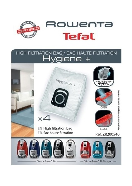 Silence Force 4A Hygiene + 4'lü Toz Torbası Silence Force 4A Hygiene Restoyapı