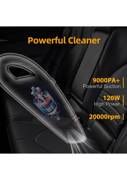 9000PA Akülü Taşınabilir El Süpürgesi (Yurt Dışından) fırsatları