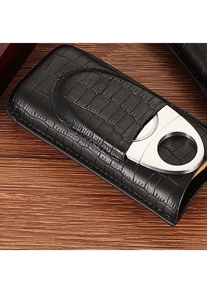 Deri Puro Kılıfı Seyahat Için, Taşınabilir 2 Tüp Tutucu Humidor ile Puro Kesici, Puro Aksesuarları | Puro Aksesuarları (Yurt Dışından) fiyatları