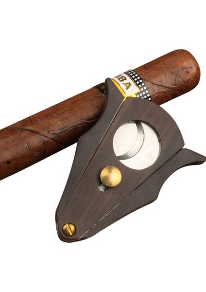 Ahşap Korunmuş Puro Kesici Paslanmaz Çelik Double Blade Keskin Giyotin Puro Makas Düz Kesim Tütün Puro Bıçağı | Puro Aksesuarları (Yurt Dışından) modelleri