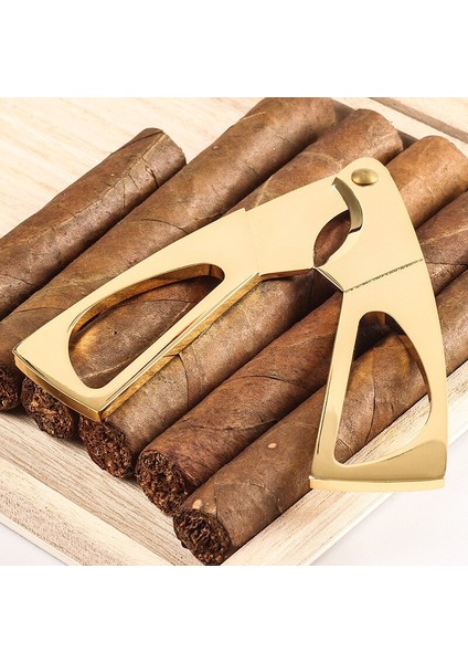 Caliber 16MM Üçgen Altın Paslanmaz Çelik Metal Puro Kesici Puro Aracı Aksesuarları Keskin Puro Makas Pratik Erkekler Gadget | Puro Aksesuarları (Yurt Dışından) fiyatları