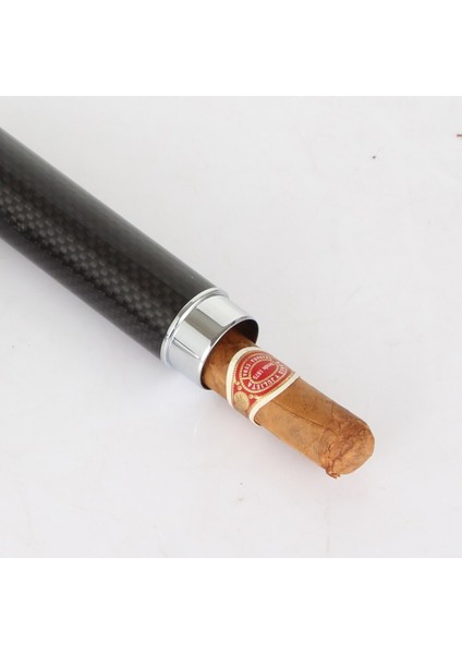 Metal Puro Tüp Karbon Fiber Cebi Tek Taşınabilir Mini Puro Neme Kutusu Seyahat Tutucu Siyah Sigara Aksesuarları | Puro Aksesuarları (Yurt Dışından) fırsatları