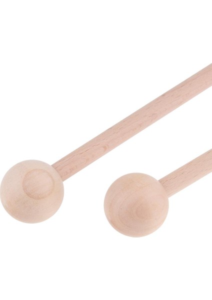 1 Çift Ahşap Davul Sticks Mallets Çırpıcı Vurmalı Enstrüman Aksesuar 22 cm. (Yurt Dışından)
