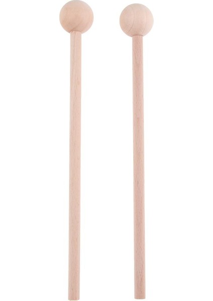 1 Çift Ahşap Davul Sticks Mallets Çırpıcı Vurmalı Enstrüman Aksesuar 22 cm. (Yurt Dışından)