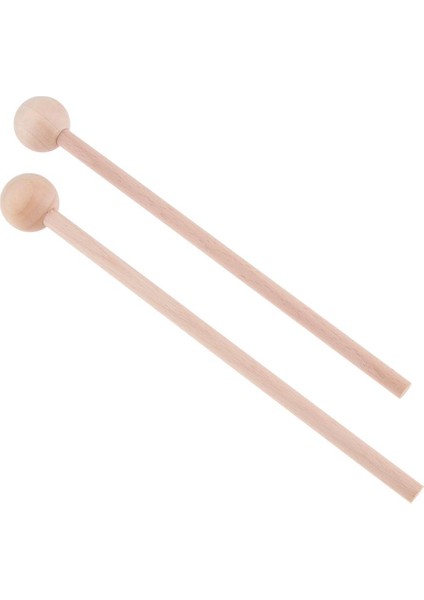 1 Çift Ahşap Davul Sticks Mallets Çırpıcı Vurmalı Enstrüman Aksesuar 22 cm. (Yurt Dışından)