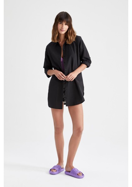 Fall in Love Regular Fit Pamuklu Plaj Gömleği W8241AZ22SM fiyatları