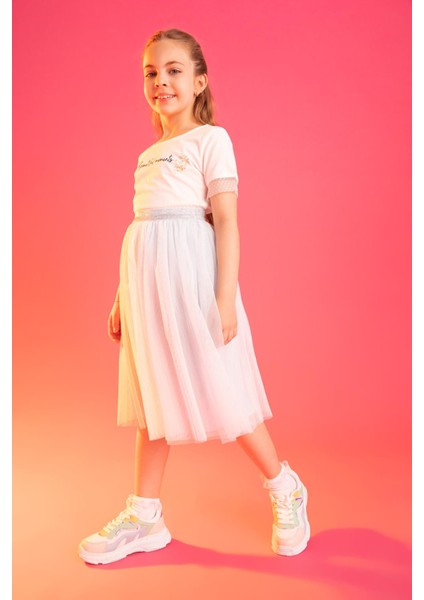 Kız Çocuk Regular Fit Esnek Belli Tül Tütü Etek X3860A622SM modelleri