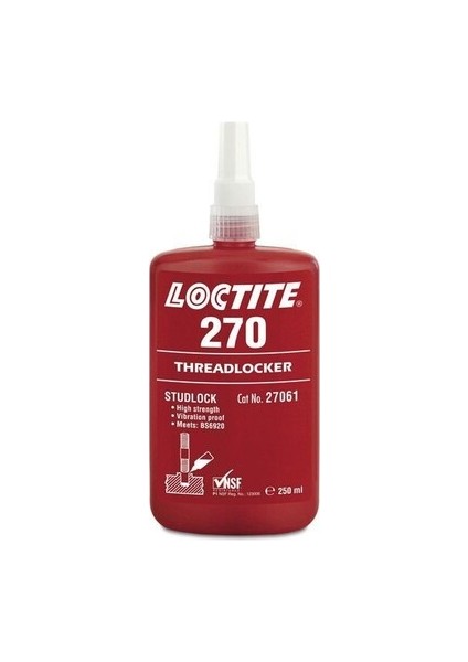 270 Yüksek Mukavemetli Sökülmez Civata Sabitleyici 250 ml