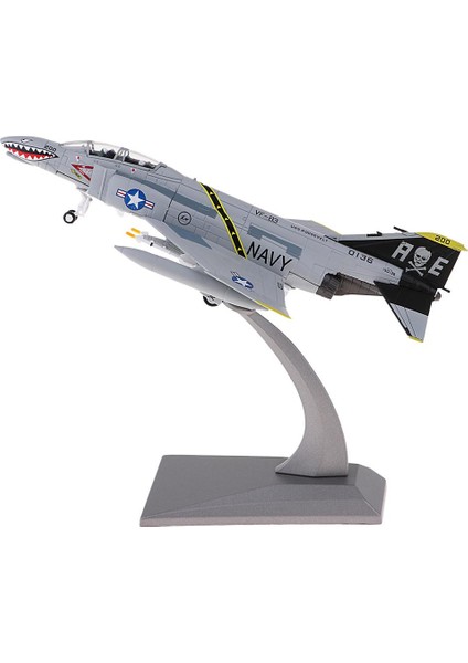 1/100 Diecast F-4 Fighter Phantom Iı Saldırcı Avcı Modeli Ev Dekorasyonu (Yurt Dışından)