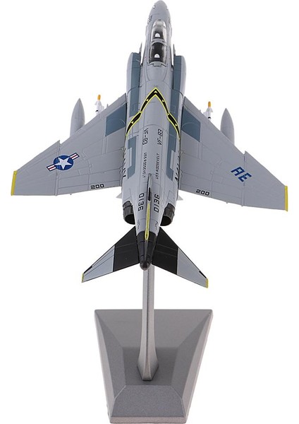 1/100 Diecast F-4 Fighter Phantom Iı Saldırcı Avcı Modeli Ev Dekorasyonu (Yurt Dışından)