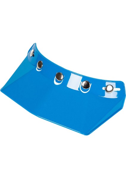 Motosiklet Kask Visor Tepe 5-Snap Açık Yüz Koruyucu Yedek Parçalar Mavi Değiştirir (Yurt Dışından)