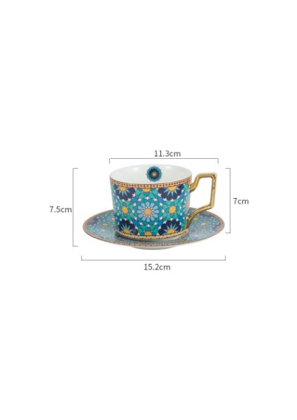 Avrupa Tarzı Kahve Fincanı ve Tabağı Çay Bardağı Set
