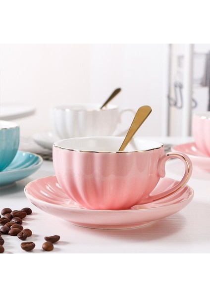 Nordic Basit Seyahat Kahve Fincanı Porselen Çay Bardağı Kupa Espresso İngilizce Çay Seti Kupası ve Sacer Vaso Para Kafe Mutfak Aksesuarları | Kahve Kupası Setleri(Yurt Dışından)