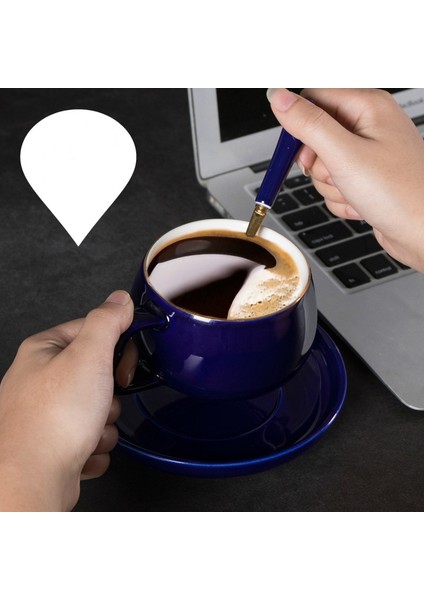 Cappuccino Latte Mavi Dağ Kahve Süt Kupası |kahve Fincanı ve Tabağı Seti