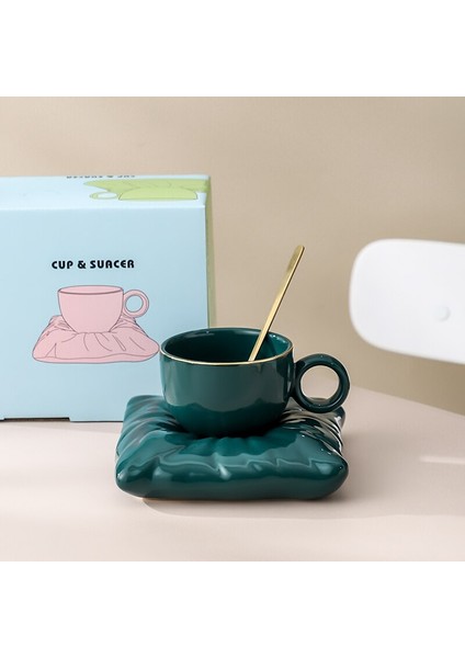 Ev Kahve Fincanı Set Seramik Öğleden Sonra Çay Bardağı Seti Lüks Küçük Hediye Kutusu Çevre Dostu Tazas De Cafe Yaz Kupası Seti EB5BD | Kupa lar