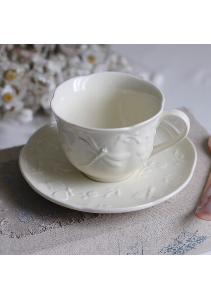 Avrupa Tarzı Vintage Yaratıcı Rölyef Seramik Kahve Fincanı Set Lüks Öğleden Sonra Çay Bardağı Seti Kullanımlık Xicaras Home Gereçleri BD50 | Kupa lar fiyatları