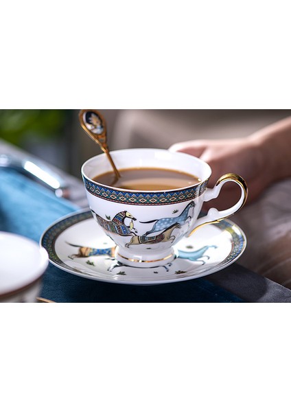 Yaratıcı Nordic Kahve Fincanı Seramik Sanat Kupa Akşam Yemeği Eko Dostu Kullanımlık Çay Bardağı Seti Ev Oturma Odası Tazas Modern Drinkware DF50 | Kahve Kupası Setleri