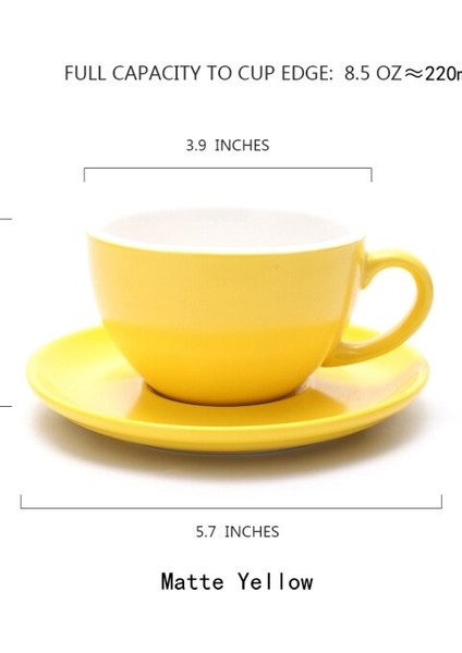 Seramik Latte Latte Kahve Fincanı Avrupa Tarzı Küçük Lüks Cappuccino Kahve Fincanı Tabağı Kaşık Seti