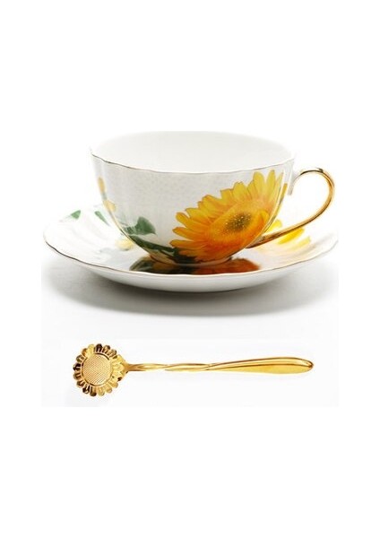 İngiliz Kemik Çin Çay Kahve Fincanı Fincan Seti Set Çiçek Desen Çay Fincanı Set Modern Seramik Kahve Fincanları Porselen Çay Bardağı Hediye | Duvar Takımları Setleri