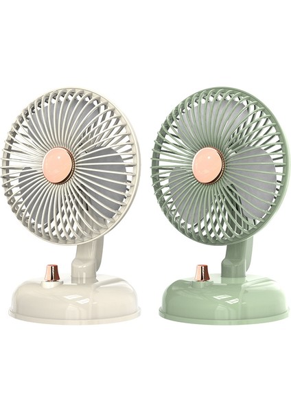 F10 Taşınabilir Sessiz Masaüstü Retro Hareketli Kafa USB Fan Bean Green (Yurt Dışından)