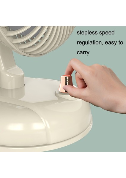 F10 Taşınabilir Sessiz Masaüstü Retro Hareketli Kafa USB Fan Bean Green (Yurt Dışından)