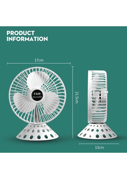 USB Masaüstü Fan Mini Ev Yurt Taşınabilir Fan Renk 6 Inç Beyaz (Yurt Dışından) fiyatları