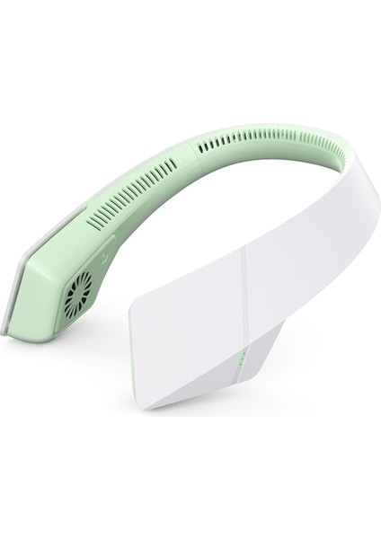 F58 Sports Sessiz Taşınabilir USB Asma Boyun Bladess Fan Yeşil (Yurt Dışından)